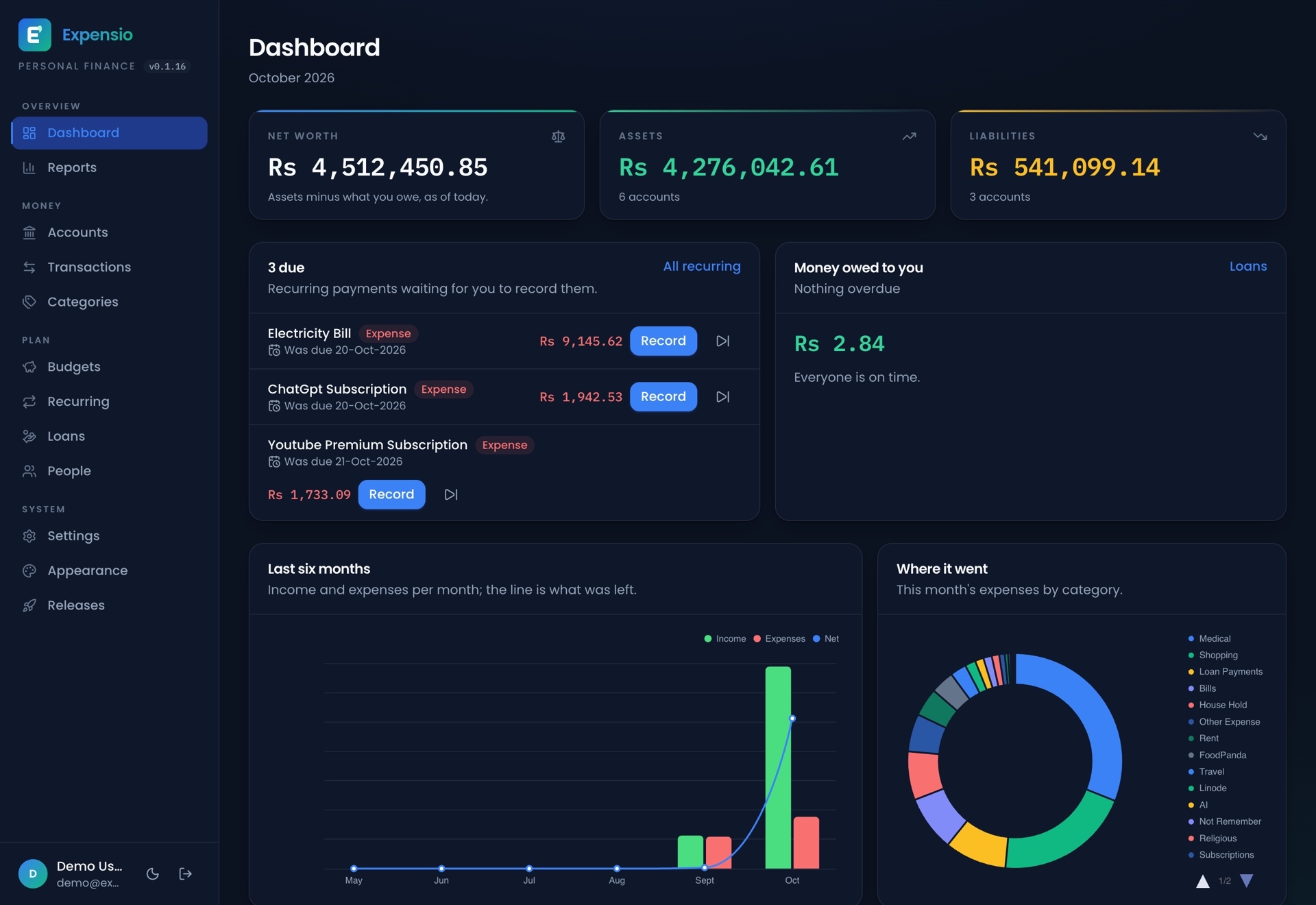 Expensio — preview